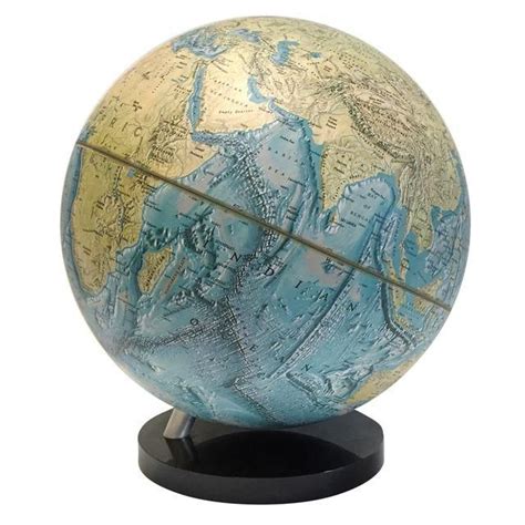 1979 National Geographic Physical Globe Globe Vintage Globe Office