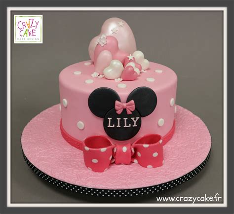 Minnie Aux Coeurs Roses By Crazy Cake Crazy Cakes Cake Lily Cake