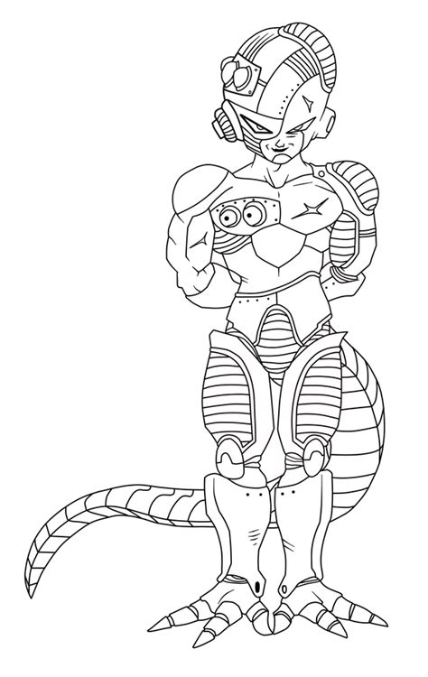 These coloring pages are simple and easy to color. Mecha Frieza - Free Coloring Pages