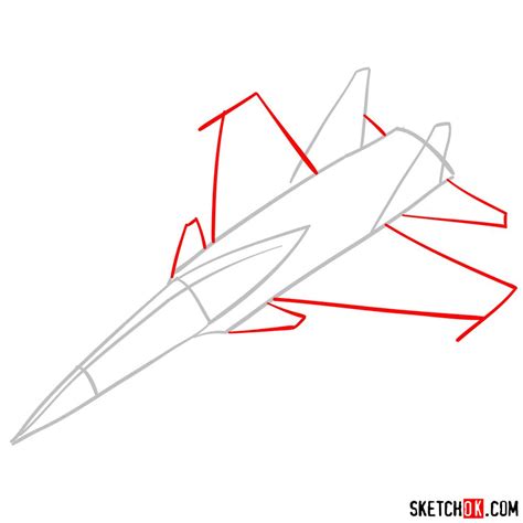 How To Draw Russian Jet Su 30mki Sketchok Easy Drawing Guides