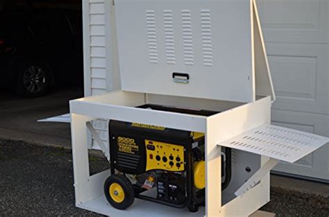 Heat dispersion is aided by convection when the generator and quiet box are lifted off the ground on a plinth. 5 Awesome Portable Generator Enclosures | MySolarHome
