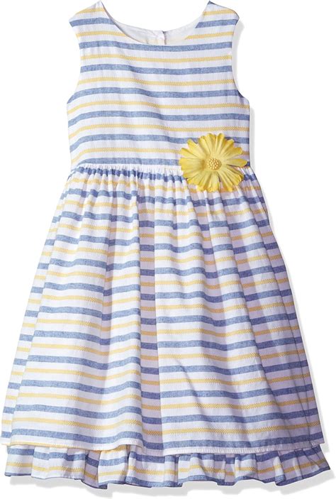 Laura Ashley London Girls Little Tiered Skirt Dress Blue