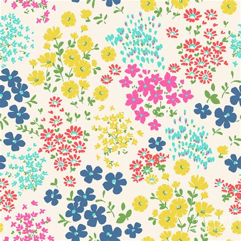 Huge collection, amazing choice, 100+ million high quality, affordable rf and rm images. Seamless Ditsy Floral Pattern In Vector Digital Art by ...