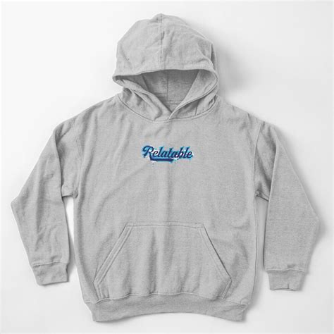 Brent Rivera Merch Relatable Navy Camo Melting Kids Pullover Hoodie