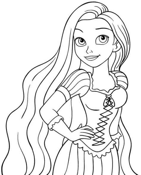 Get This Free Rapunzel Coloring Pages F5W4W