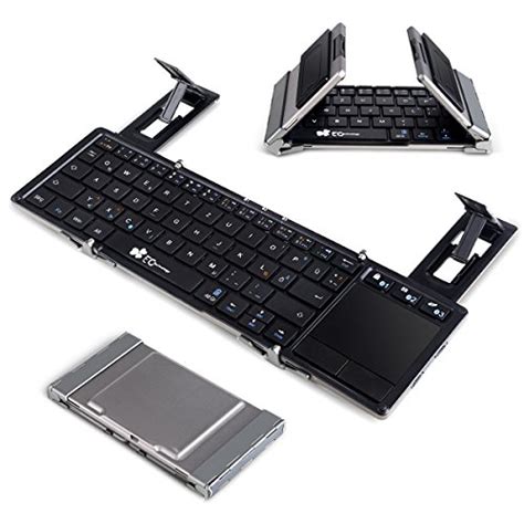 Schwarz Faltbare Bluetooth Tastatur Ec Technology Portable Kabellose