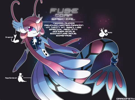 gardevoir dragonair milotic fusion pokéfusion pokémon fusion pokemon fusion art pokemon