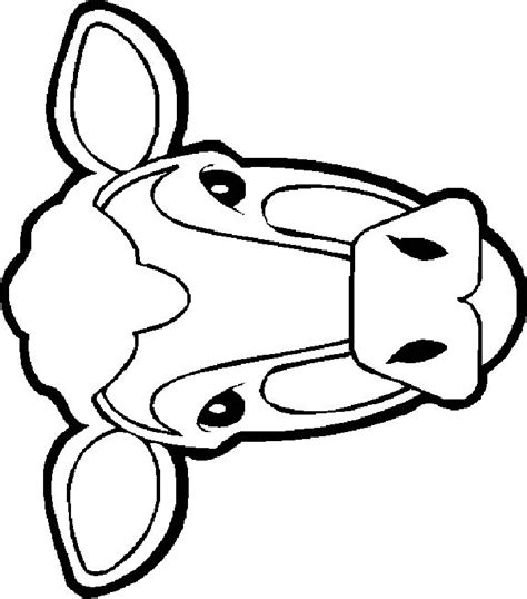 Free Cow Face Coloring Page Download Free Cow Face Coloring Page Png
