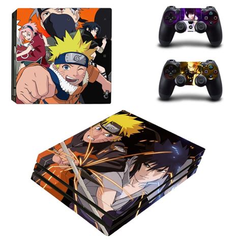 Naruto Sticker Ps4 Pro Console Skin Decal 2 Controller Skins Set For