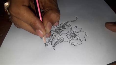 Mehndi Designs Sketch On White Paper For Beginners With Paper