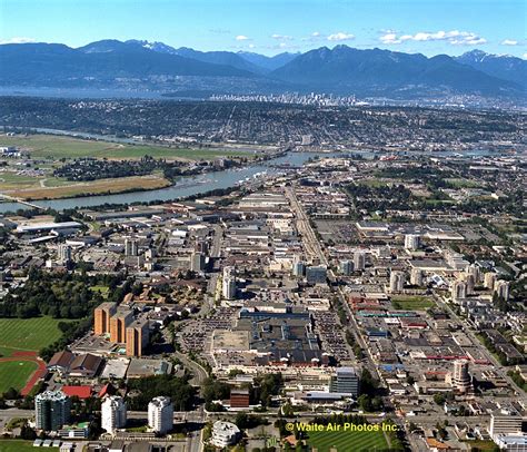 City Of Richmond Bc Aerial Photograph View Over Richmond