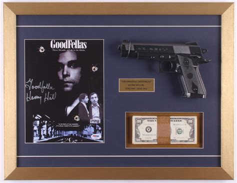 Henry Hill Signed Goodfellas 17x22 Custom Framed Print Display