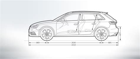 Dimensiones Del Audi A3 Sportback Audi A3 Sportback A3 Audi Argentina