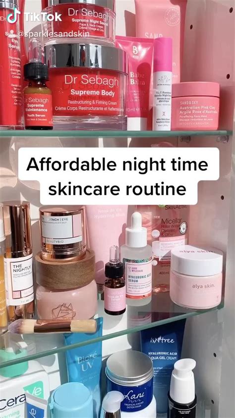 Affordable Night Time Skincare Routine Dry Acne Prone Skin Video