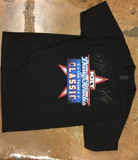 Finn Bálor And Samoa Joe Signed Dusty Rhodes Tag Team Class T Shirt Wwe