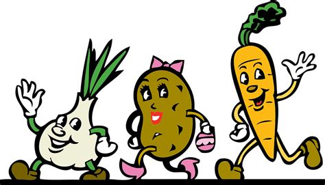 Download Vegetables Cartoon Root Vegetables Royalty Free Vector