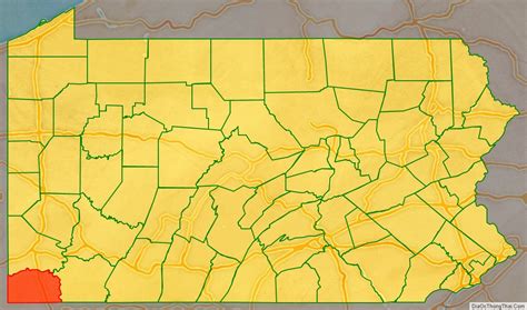 Map Of Greene County Pennsylvania