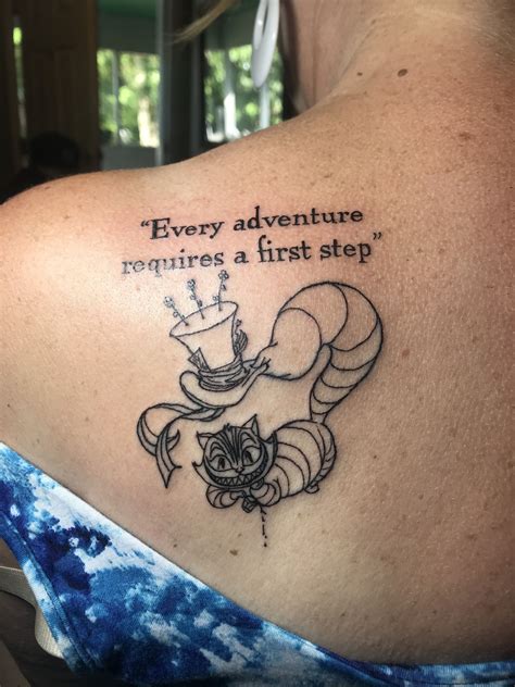 Every Adventure Requires A First Step Alice In Wonderland Tattoo