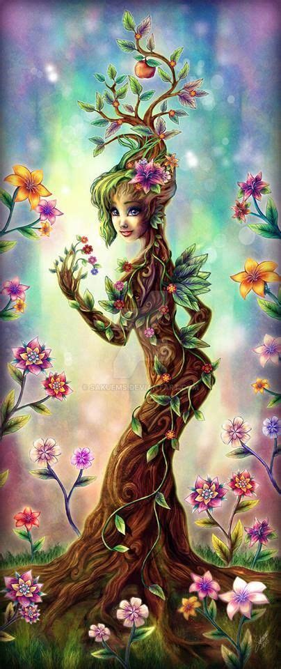 110 Dryads Female Tree Spirit Ideas Dryads Tree Spirit Art