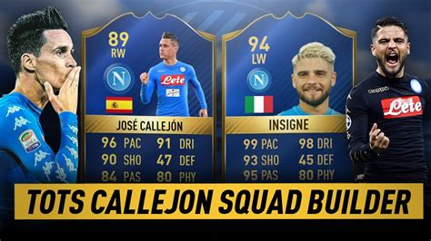 Before him i used rttf hazard and am still using him because of the links with tots isak and llorente. TOTS CALLEJON HYBRID SQUAD BUILDER - NEW TOTS SBC - NEW ...