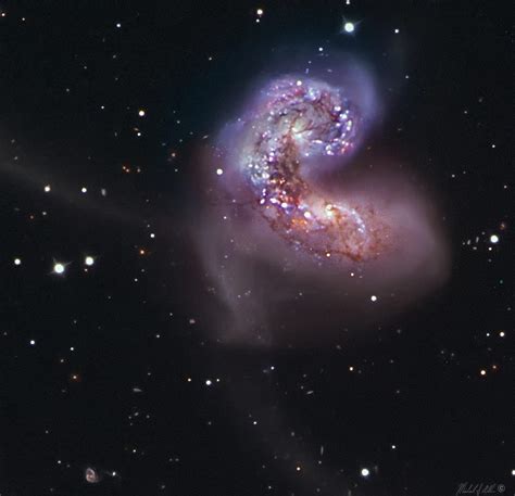 Antennae Galaxiescropped Ngc 4038 Ngc 4039 Michael Adler Earth