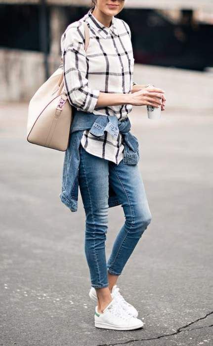 How To Wear Jeans With Tennis Shoes Shirts 55 Ideas Jeans And