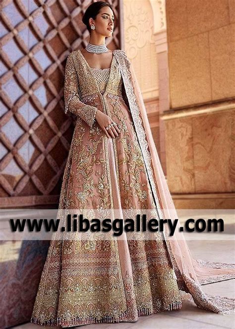 Luxurious Bridal Maxi Lehenga Faraz Manan Wichita Kansas Usa Arabic