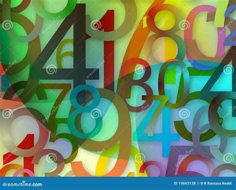 Numbers Background Stock Illustration Illustration Of Count 19843138