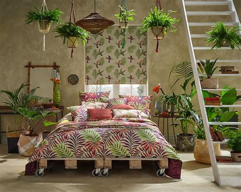 Iliv Rainforest Cranberry Collection Tropical Bedroom Paradise