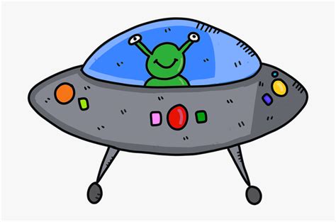 Cartoon Alien Spaceship Png Clip Art Library