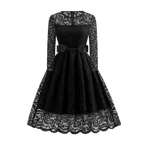 Sexy Lace Black Vintage Dress