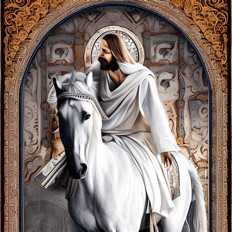 Jesus And White Horse · Creative Fabrica
