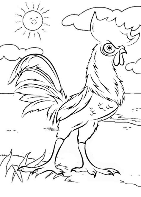 Top Eleven Funny Rooster Coloring Pages For Children Coloring Pages