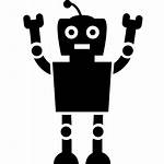 Robot Icon Symbol Pictogram Roboter Arme Steigender