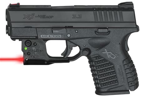 Springfield Xds 33 Single Stack 45acp Black Essentials Package With Viridian R5 Red Laser