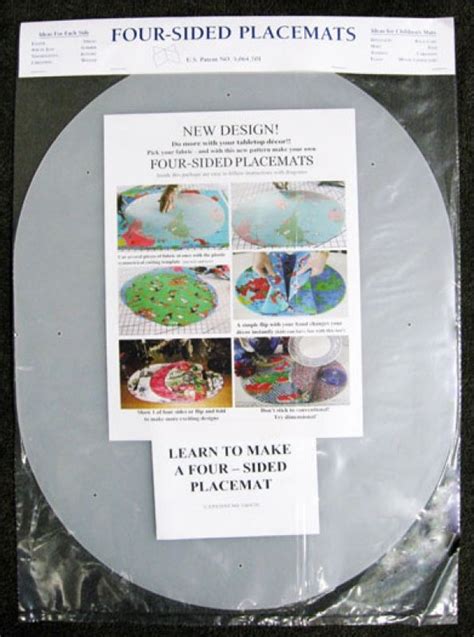 Four 4 Sided Placemat Template Pattern Ss4s 014181674967