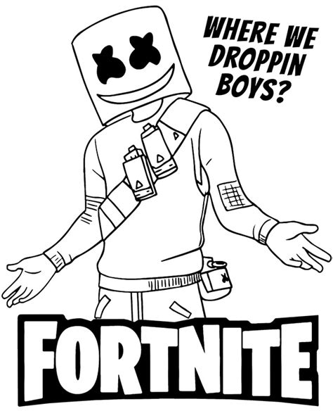 Fortnite Colouring Pages Kit Fortnite Coloring Pages Print And