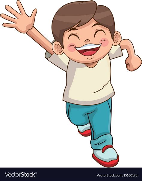 Cartoon Boy Happy