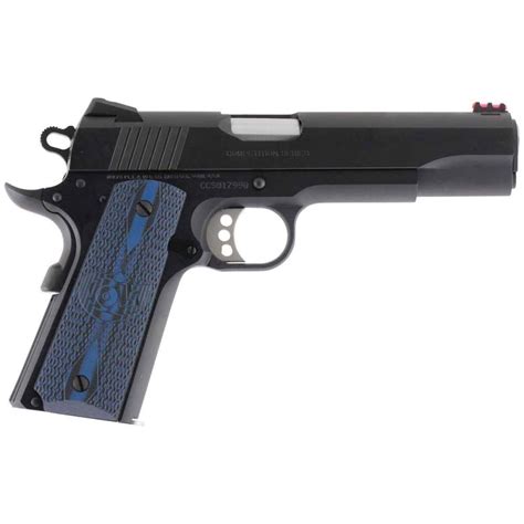 Colt Mfg 1911 Government Competition 45 Acp 5 Blued W Blue Grips 81