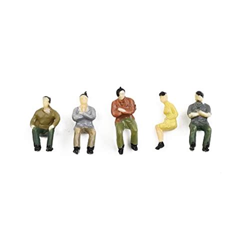 Faculx 100pcs Ho Scale Painted Figures Sitting People 187 Model Train