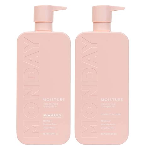 Monday Moisture Shampoo And Conditioner For Dry Damaged Hair 30 Oz