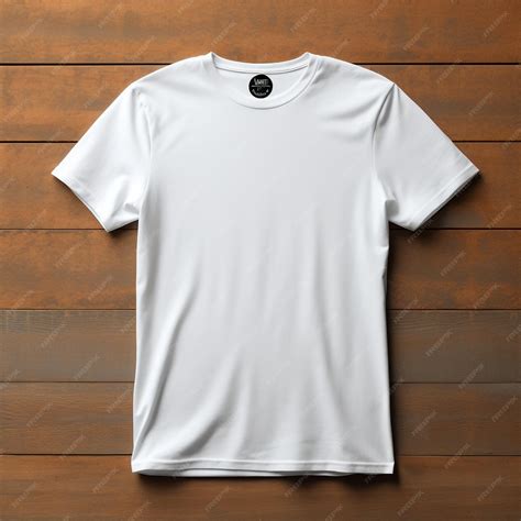 Premium Ai Image Mens White Blank Tshirt Templatefrom Two Sides