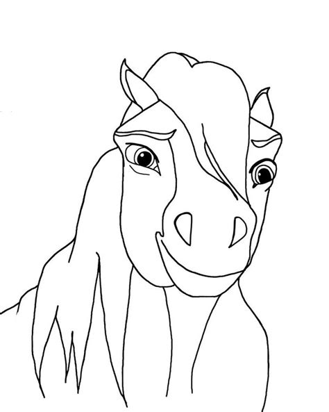 Kids love to draw and color spirit horse coloring pages. Spirit Riding Free Coloring Pages in 2020 | Free coloring ...