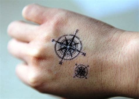 Best Compass Tattoo Designs For Men Foto Kolekcija