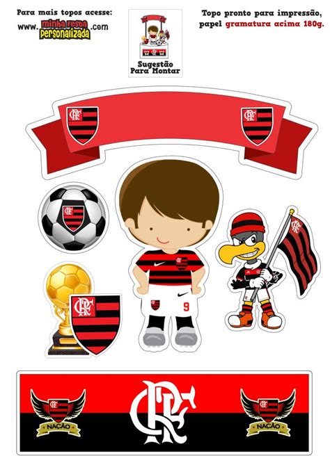 Topo De Bolo Flamengo Para Imprimir Festa Do Flamengo Simples Festa Do