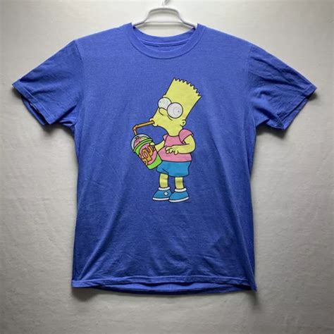 Bart Simpson Mens T Shirt The Simpsons Cartoon Homer Marge Lisa Large 1769 Picclick