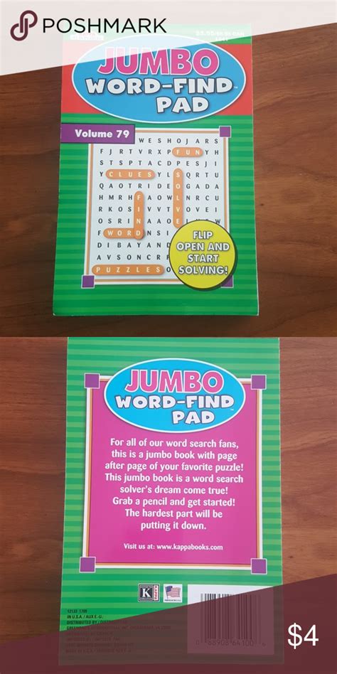 Jumbo Word Find Pad Letter Words Unleashed