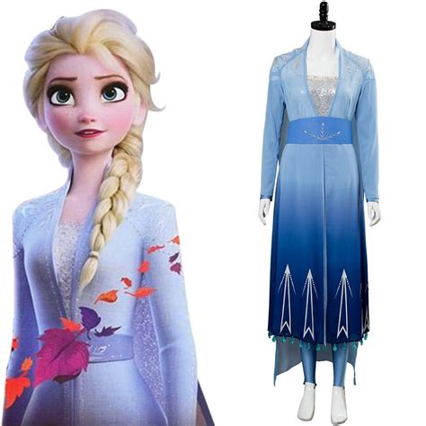 Robe reine des neige 2. La Reine des neiges 2 Frozen 2 Elsa Robe Cosplay Costume ...