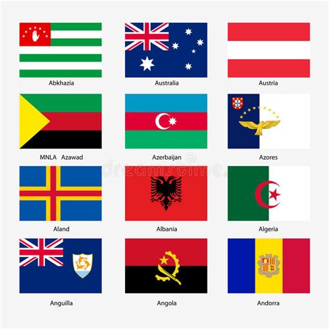 Set Of World Flags 1 Stock Vector Illustration Of Arabia 5520681