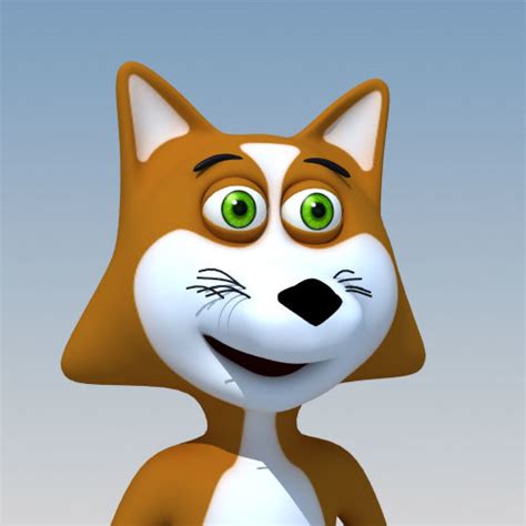 3d Fox Cartoon Characters
